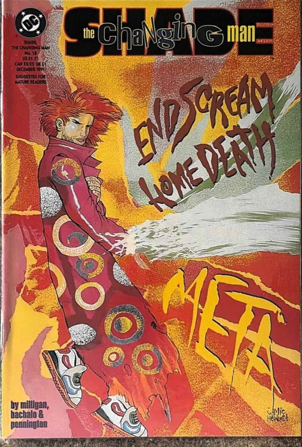 Shade, the Changing Man #18 (1990) DC Comics unassessed cover