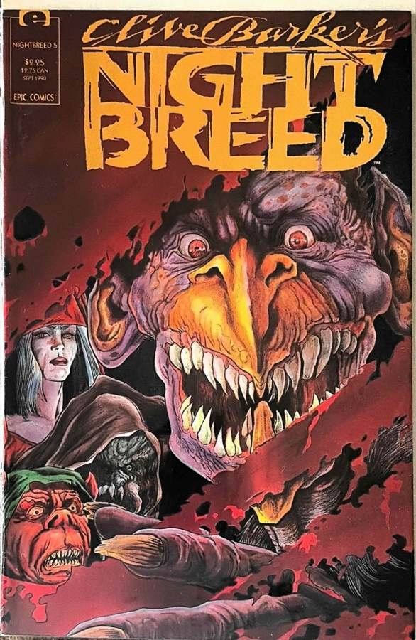 Clive Barker's Night Breed #5 (1990) Epic Comics unassessed cover