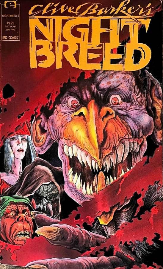 Clive Barker's Night Breed #5 (1990) Epic Comics unassessed cover