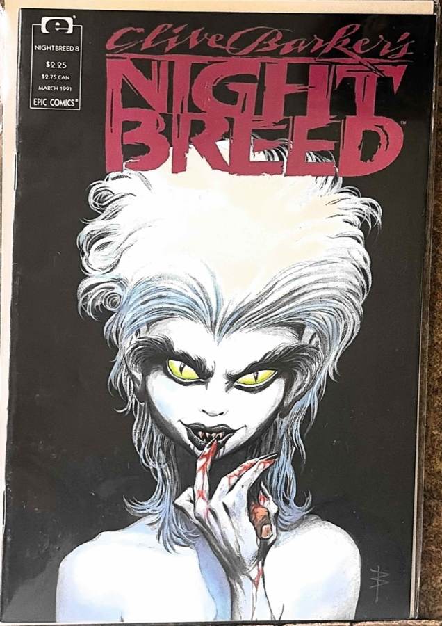 Clive Barker's Night Breed #8 (1990) Epic Comics unassessed cover