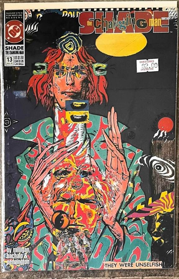 Shade, The Changing Man #13 cover