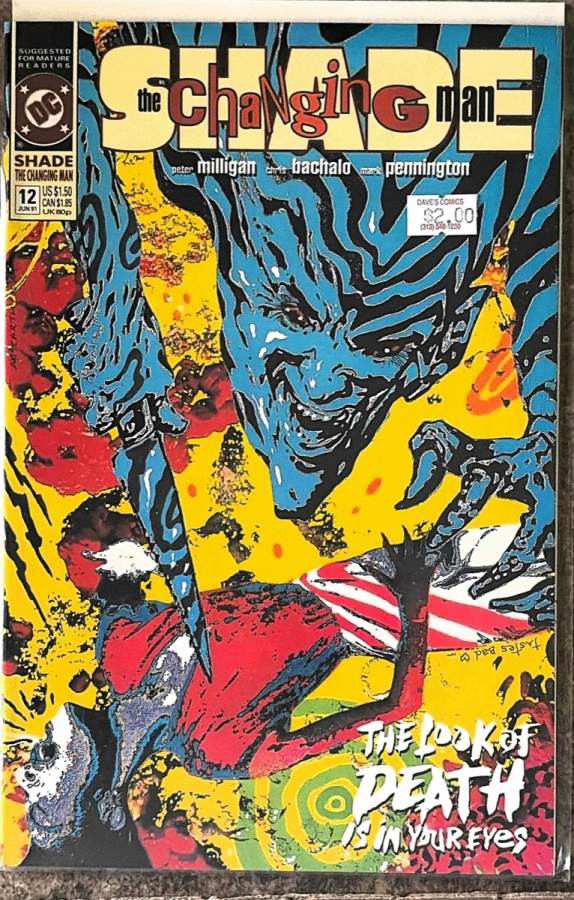 Shade, the Changing Man #12 (1990) DC Comics unassessed cover