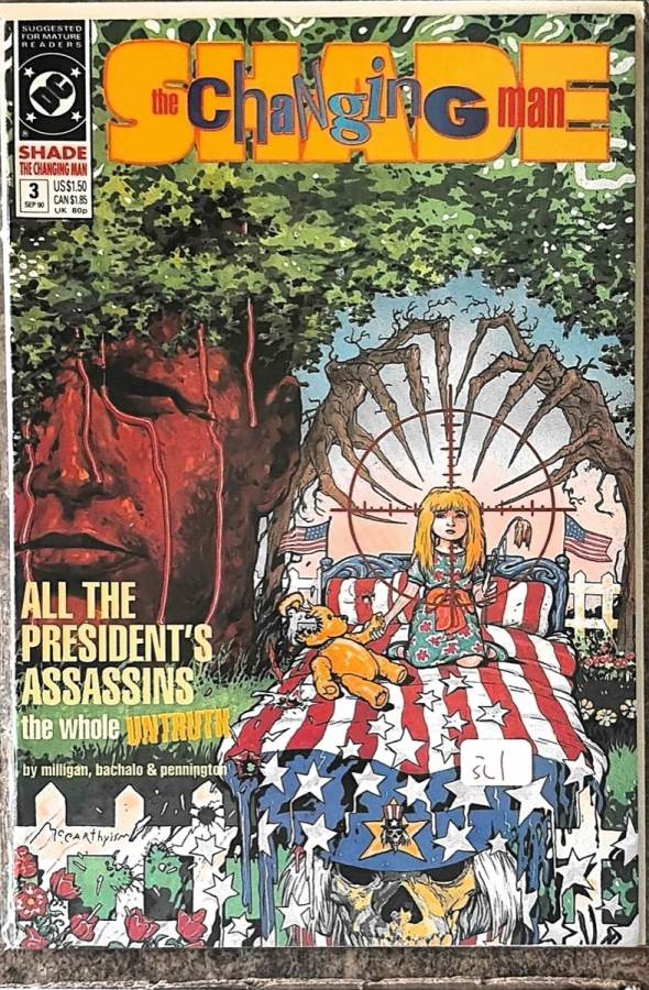 Shade, the Changing Man #3 (1990) DC Comics unassessed cover