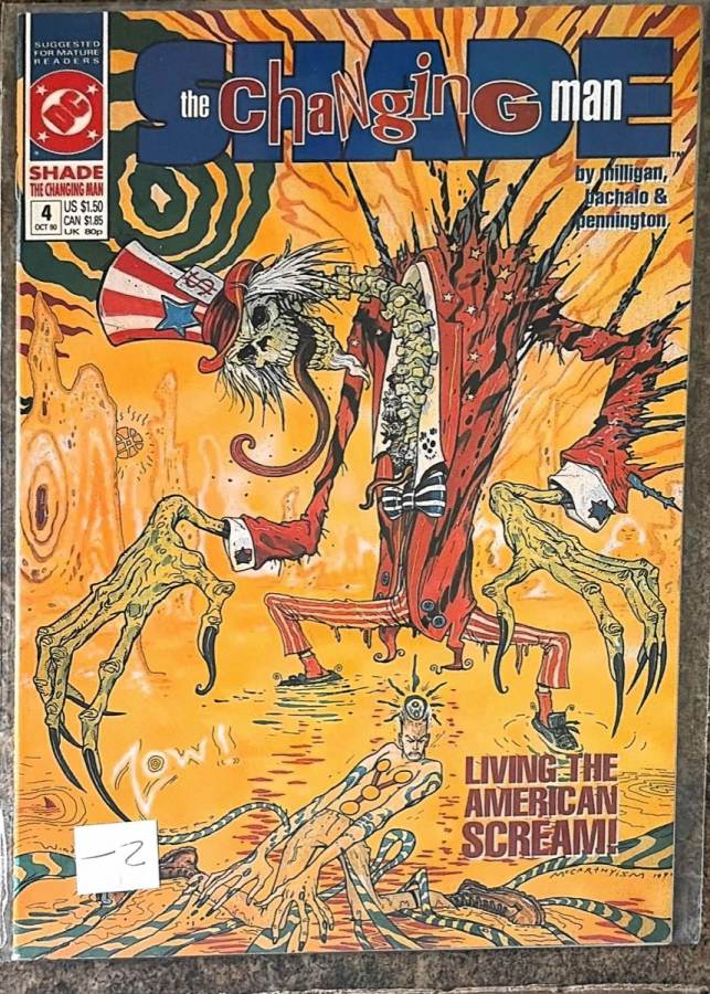 Shade, the Changing Man #4 (1990) DC Comics unassessed cover