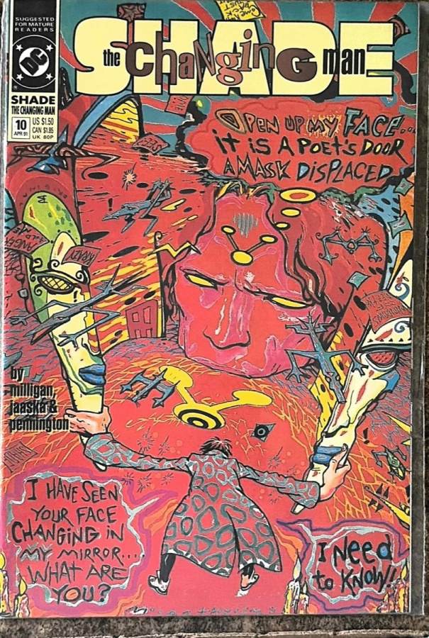 Shade the Changing Man #10 (1990) DC Comics unassessed cover