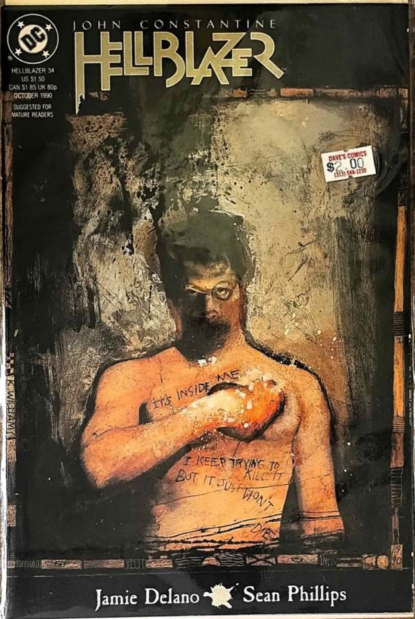 Hellblazer #34 (1990) DC Comics unassessed cover