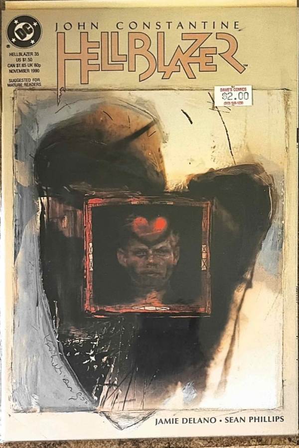 John Constantine, Hellblazer #35 DC Comics unassessed cover