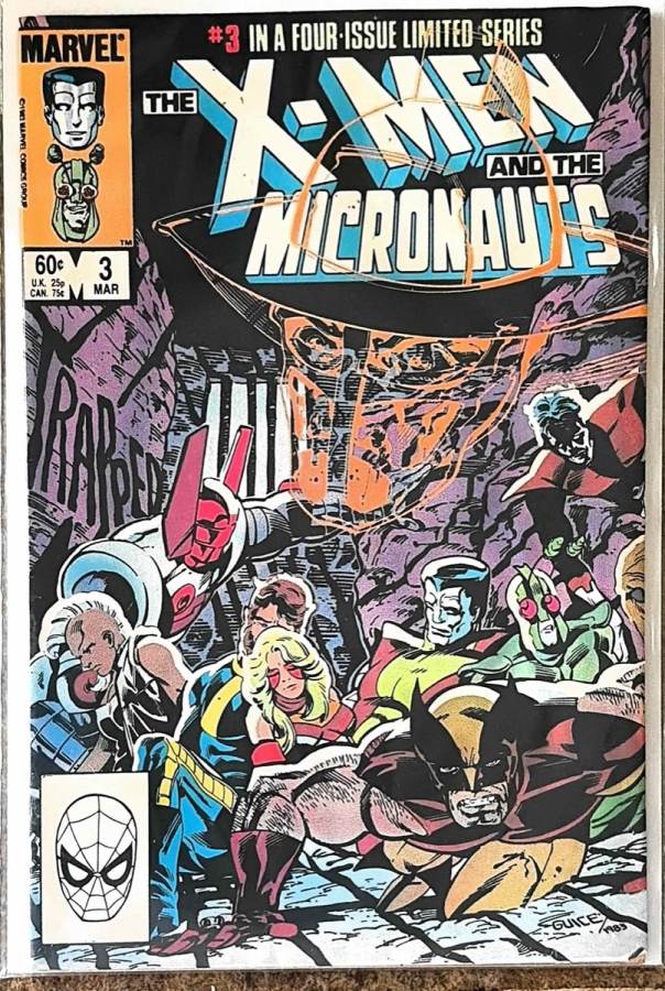 The X-Men and the Micronauts #3 (1984) Marvel Comics unassessed cover