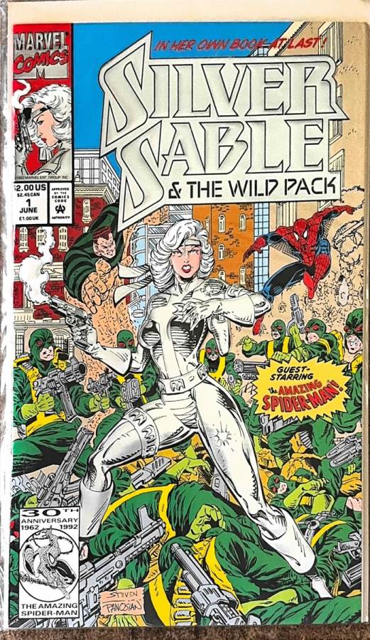 Silver Sable & The Wild Pack #1 (1992) Marvel Comics unassessed cover