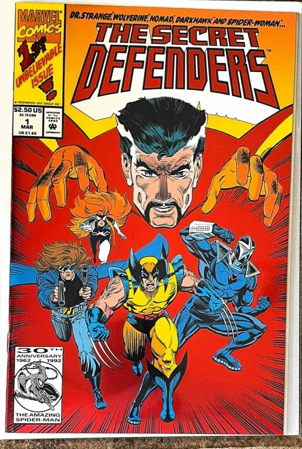 The Secret Defenders #1 (1993) Marvel Comics unassessed cover