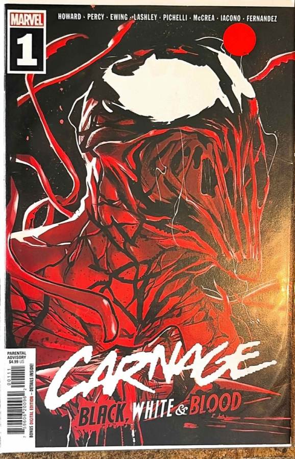 Carnage: Black, White & Blood #1 (2021) Marvel unassessed cover