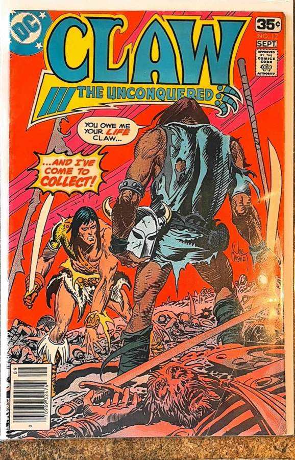 Claw the Unconquered #12 (1975) DC Comics unassessed cover