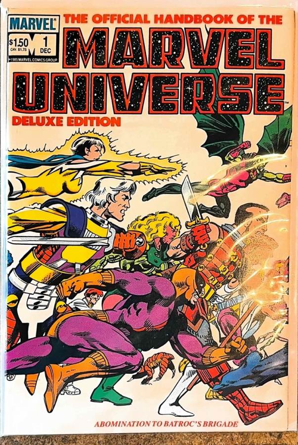 The Official Handbook of the Marvel Universe - Deluxe Edition #1 (1985) Marvel C cover