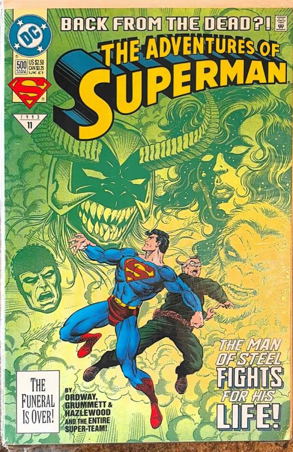 Adventures of Superman #500 (1993) DC Comics unassessed cover