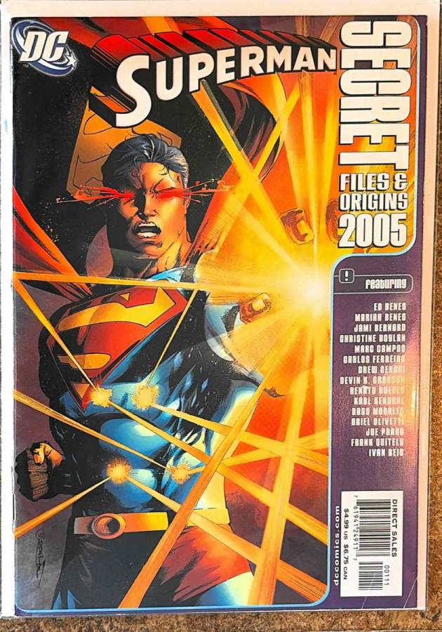 Superman Secret Files & Origins #1 (1998) DC Comics unassessed cover