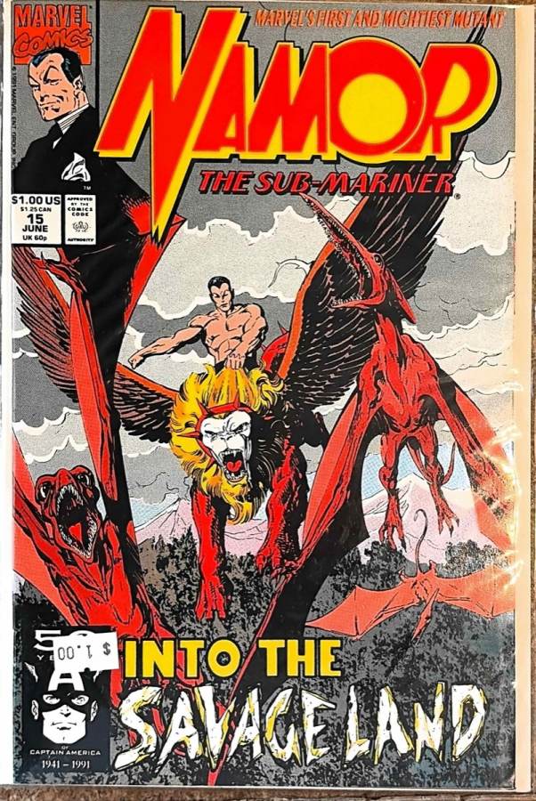 Namor The Sub-Mariner #15 (1990) Marvel Comics unassessed cover