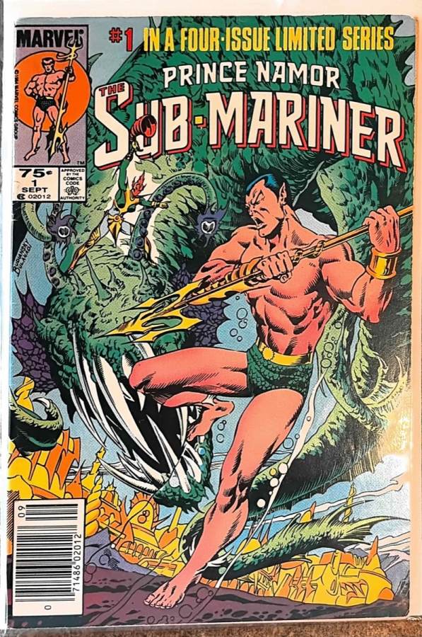 Prince Namor, the Sub-Mariner #1 (1984) Marvel Comics unassessed cover
