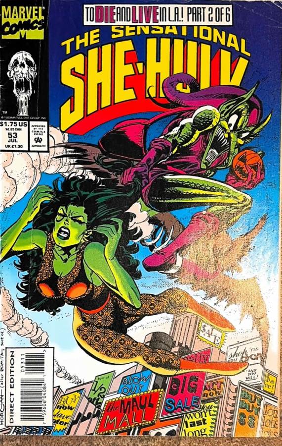 The Sensational She-Hulk #53 Marvel Comics unassessed cover