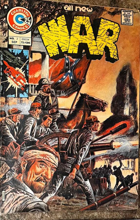 War #2 (1975) Charlton Comics unassessed cover