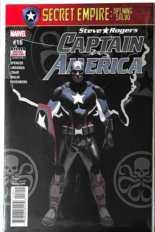 Captain America: Steve Rogers #16 (2016) Marvel Comics unassessed cover