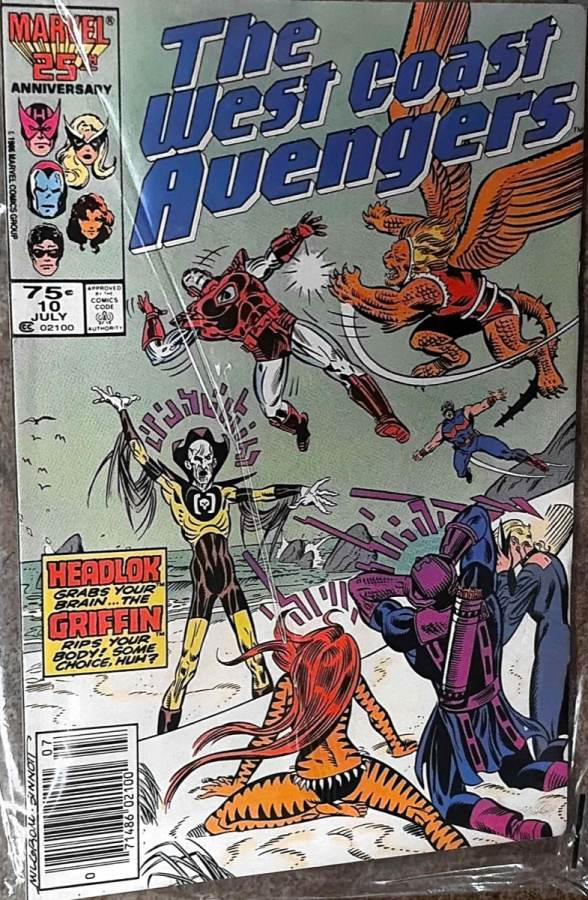 The West Coast Avengers #10 (1985) Marvel Comics unassessed cover