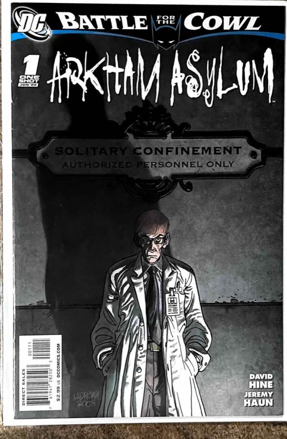 Battle for the Cowl: Arkham Asylum #1 (2009) DC Comics unassessed cover