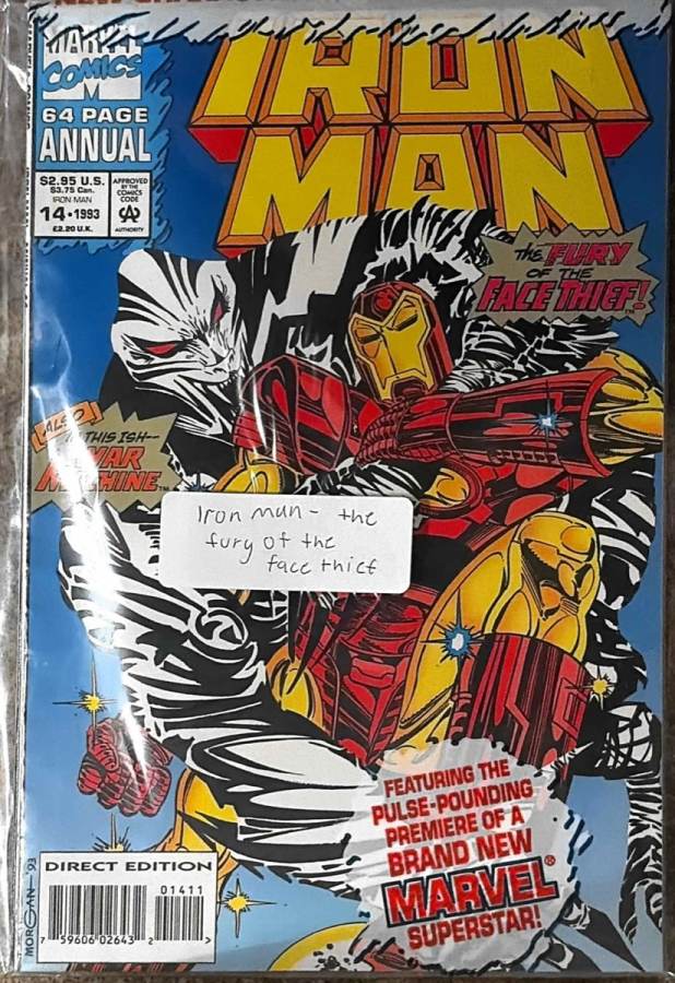 Iron Man Annual #14 (1993) Marvel Comics unassessed cover