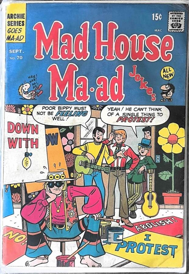 Mad House Ma-ad Jokes #70 cover