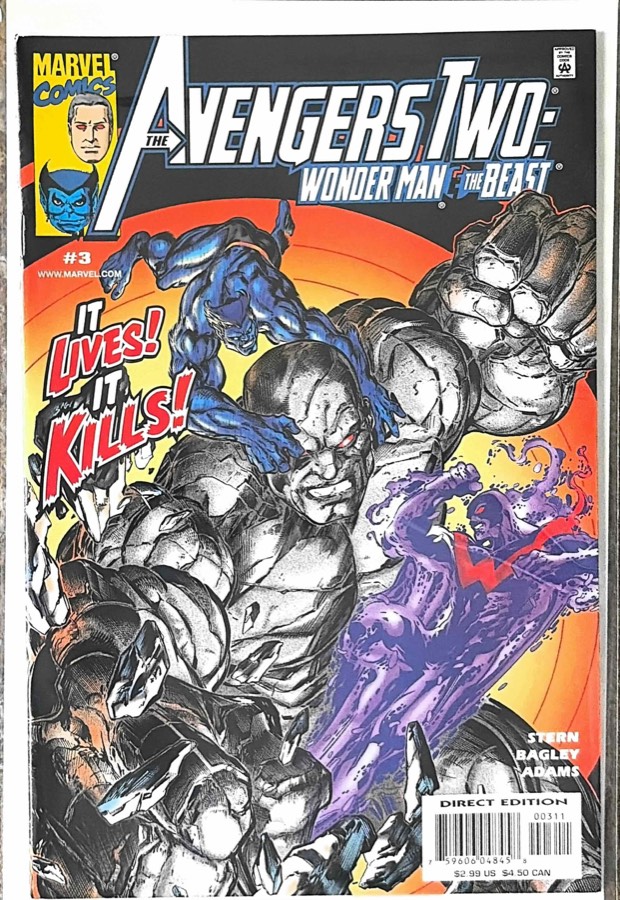 Avengers Two: Wonder Man and Beast #3 (2000) Marvel Comics unassessed cover