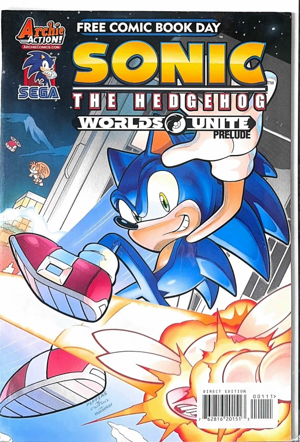 Sonic the Hedgehog #Worlds Unite Prelude (2015) Archie cover
