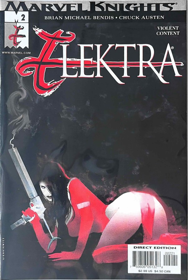 Elektra #2 (2001) Marvel Comics cover