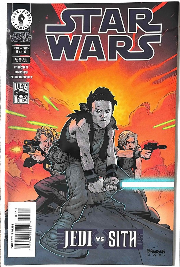 Star Wars: Jedi vs. Sith #5 (2001) Dark Horse cover