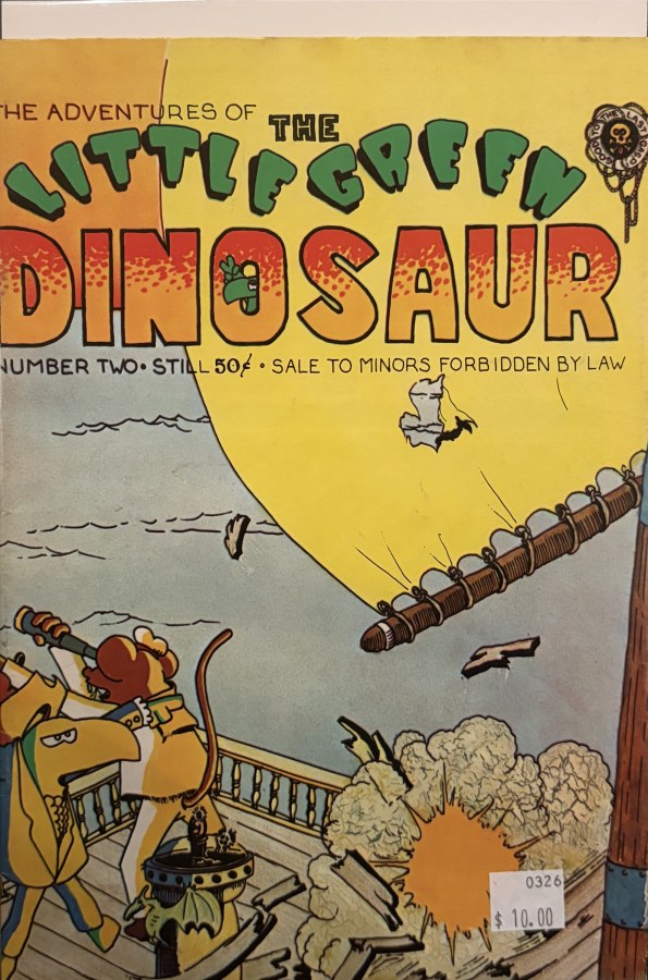 The Adventures of the Little Green Dinosaur #2 (1973) Last Gasp cover