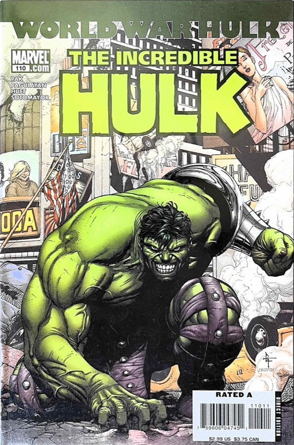 The Incredible Hulk #110 (2007) Marvel cover
