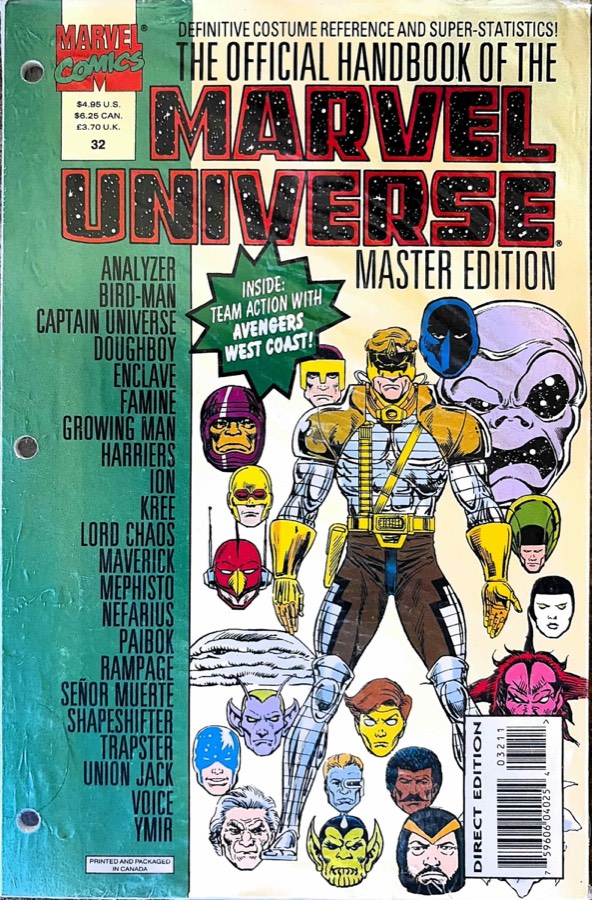 Official Handbook of the Marvel Universe Master Edition #32