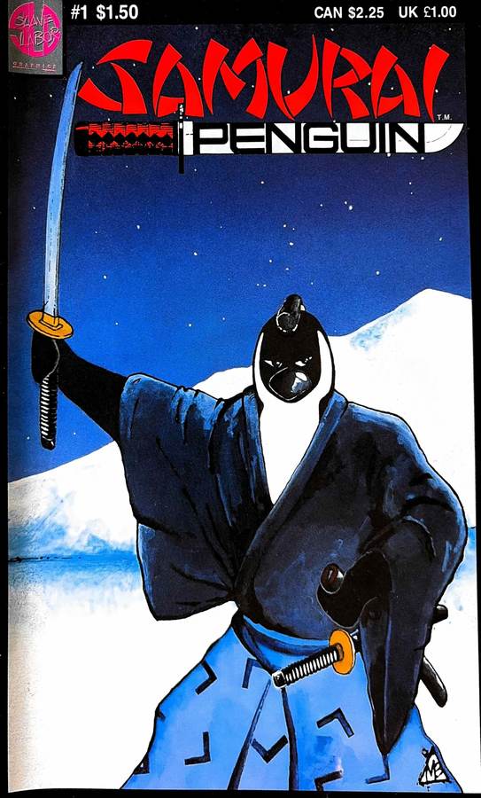 Samurai Penguin #1 (1986) Slave Labor Graphics cover