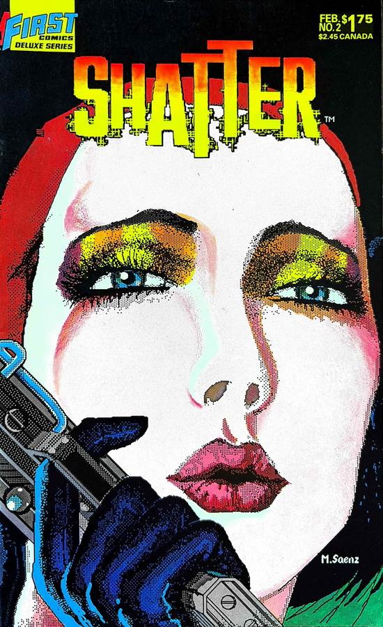 Shatter #2 (1986) First Comics cover