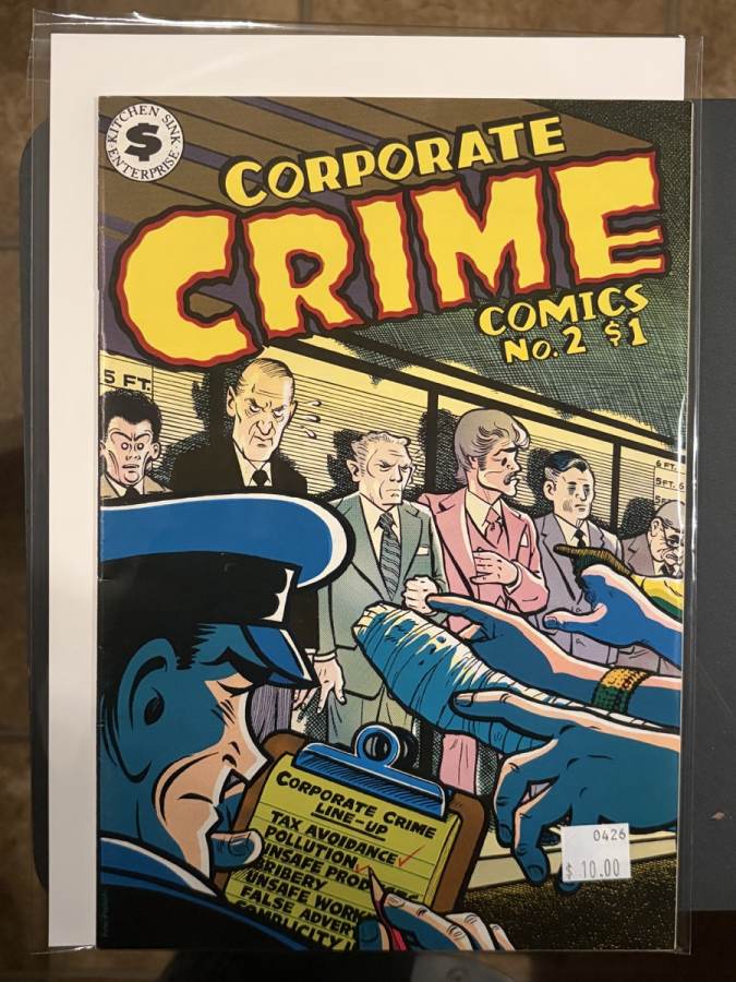 Corporate Crime Comics #2 cover