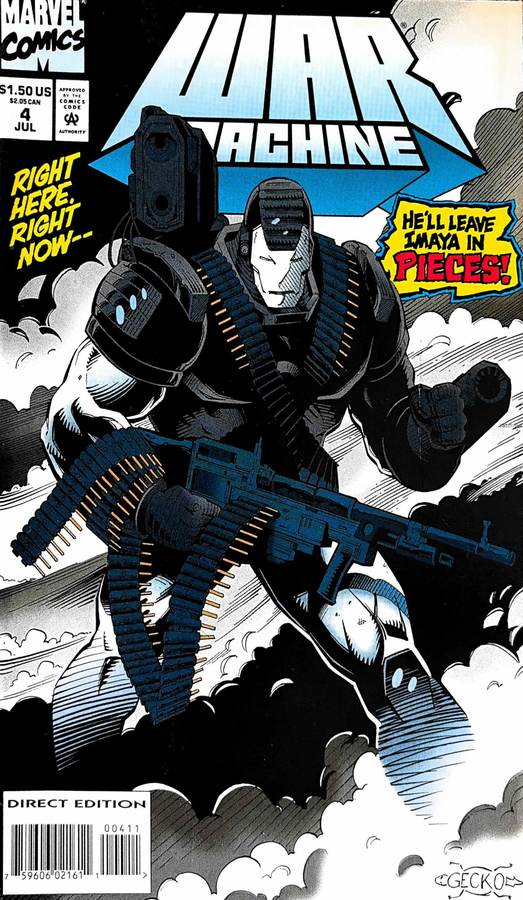 War Machine #4 (1994) Marvel Comics cover