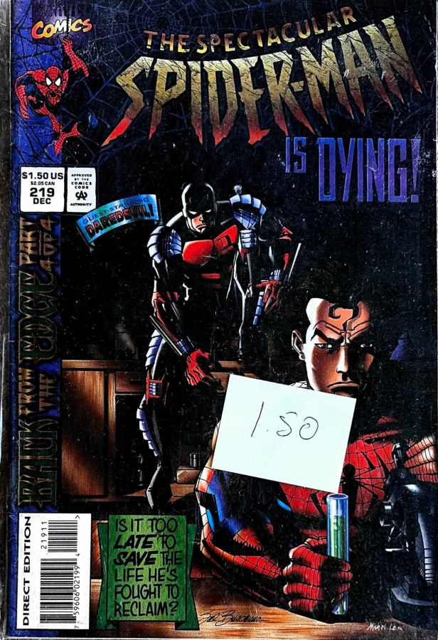 The Spectacular Spider-Man #219 (1994) Marvel Comics cover