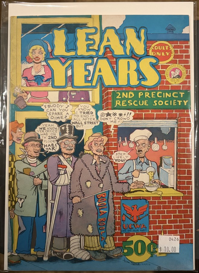 Lean Years (1974) Cartoonists Co-Op Press cover