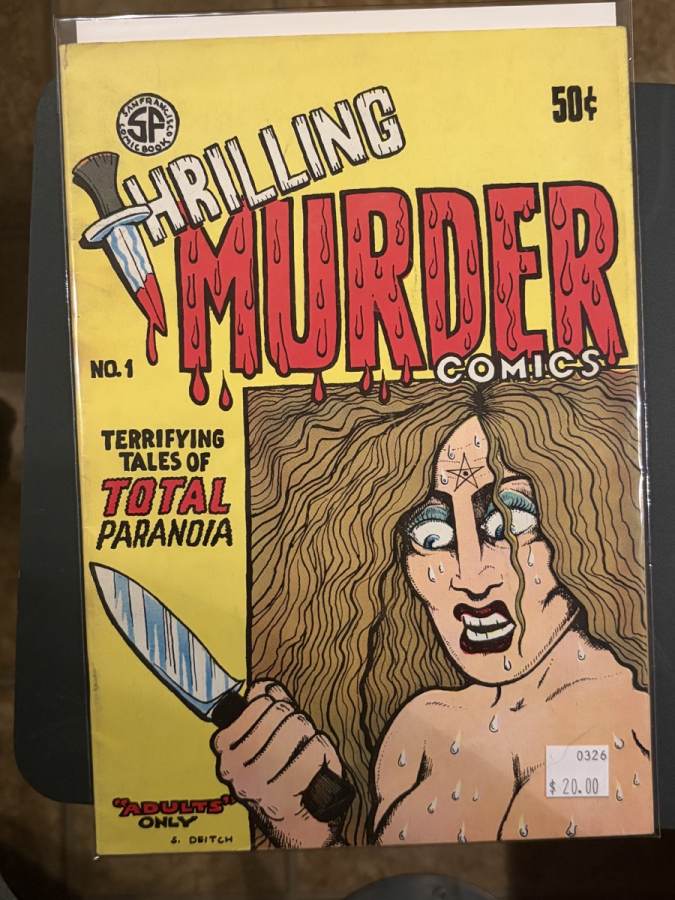 Thrilling Murder Comics #1 San Francisco Comic Book Co. VF/NM cover