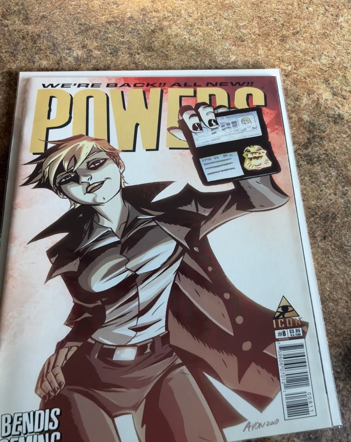 Powers #8 (2010) Marvel Comics (Icon) cover