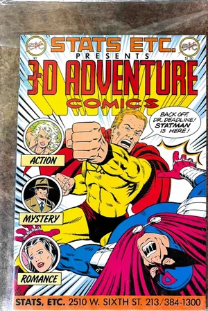3-D Adventure Comics #1 (1986) Stats Etc. cover